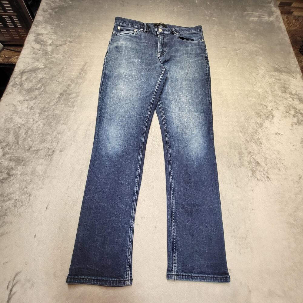 Banana Republic Jeans Mens 32x30 Blue Medium Wash Straight Slim Denim Pockets